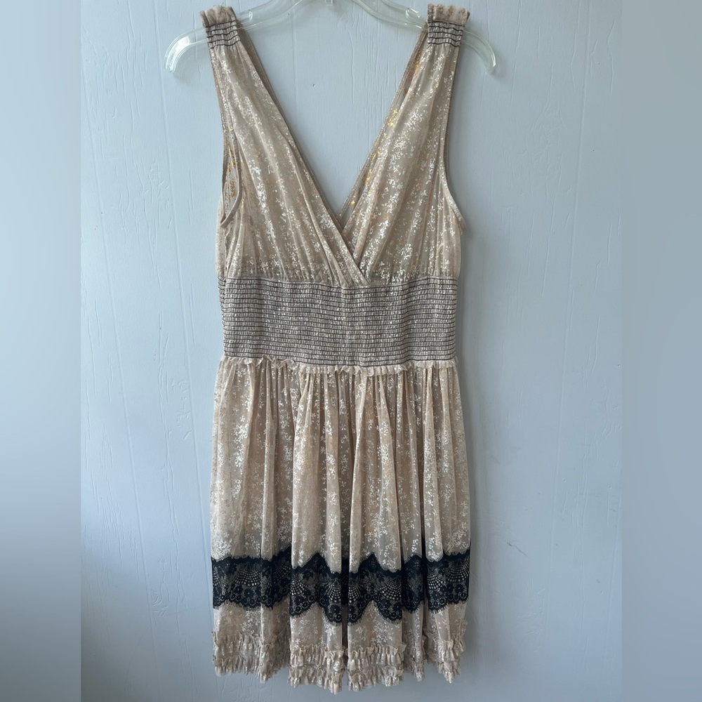 Free People New Romantics Lace Sheer Dress (size L)